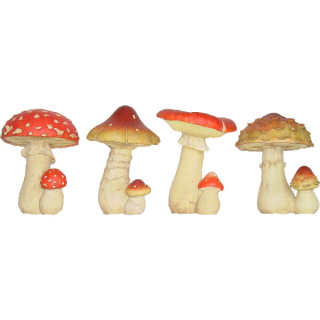 Zvířátka a postavy OUTDOOR Muchomůrka M, (balení obsahuje 4 kusy!)|Esschert Design
