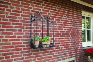 Polička ESSCHERT´S GARDEN skládací, černá, 44x24x78,5 cm (DOPRODEJ)|Esschert Design