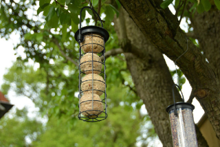 Zásobník na lojové koule BEST FOR BIRDS, závěsný, 24x8cm, černá|Esschert Design