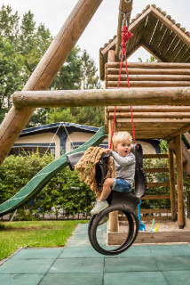 Houpačka dětská PNEU KONÍK, z recyklované pneumatiky, 104cm, černá|Esschert Design