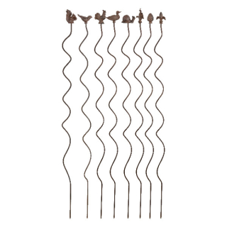 Podpora pro rostliny WINDOW DRESSING, spirála, 4,5x4,5x131cm, balení obsahuje 8 kusů!|Esschert Design