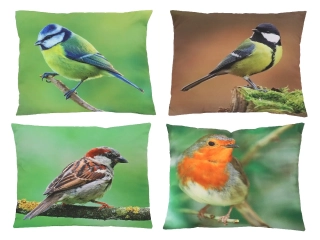 Polštář OUTDOOR Bird, 40x40cm, (balení obsahuje 4 kusy!)|Esschert Design