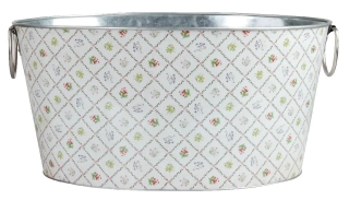 Obal na květiny botanika, oválný s úchyty (DOPRODEJ)|Esschert Design