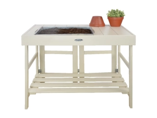 Stolek na přesazování FARMA , bílá, 78,5 x 58 x 82 cm (DOPRODEJ)|Esschert Design