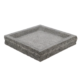 Pítko/koupel pro ptáčky GRANITE, šedá, 37x37x6cm|Esschert Design