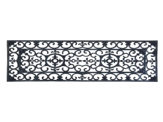 Gumová Rohožka BEST FOR BOOTS XL s ornamenty, černá, 120 x 45 cm|Esschert Design