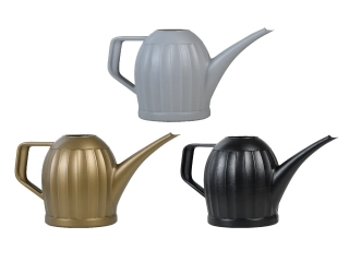 Konvička plastová SHAPE, sv.šedá/zlatá/černá (č.1 - č.3),2,1L (balení obsahuje 3 kusy!)|Esschert Design