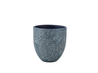 Obal na květináč keramický BARREIRO, pr.14x13cm, zelená|COSMIC GREEN|Ego Dekor