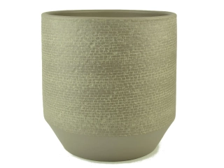 Obal na květináč keramický POMBAL, pr.29x26cm, šedá|GREY|Ego Dekor