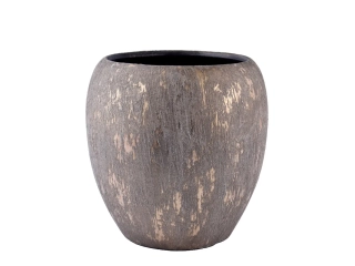 Obal na květináč keramický TAVIRA, pr.29x26cm, zlatá|RUSTIC GOLD|Ego Dekor